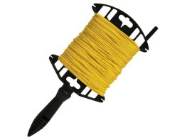 Kraft Tool BC332W 250' Yellow Braided Mason's Line - Utility Winder