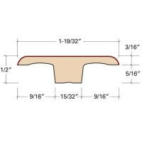 Elememts 7mm Laminate T-Molding - Brazilian Walnut EL896