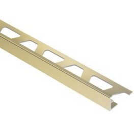 Schluter Schiene A60-AMB 1/4" Bright Brass Anodized Aluminum Edge Trim