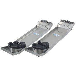 Kraft Tool CC162 28" x 8" Lightweight Stainless Steel Knee Boards (Pair)