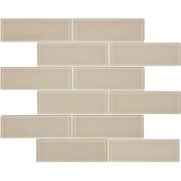 Essentials Glass 2" x 6" Brick Mosaic-Earth