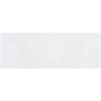 Fabric 3" x 10" Glazed Ceramic Wall Bullnose-Ice