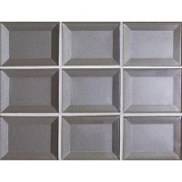 Marazzi Luminescence 3" x 4" Rectangle on a 9" x 12" Mesh Sheet Glass Mosaics - Sage LM11 (Gray / Green)