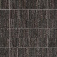 Marazzi Lounge14 2" x 2" Square on a 12" x 12" Mesh Sheet Color Body Porcelain Stoneware Decorative Accent Tile - Martini ULJF (Black)