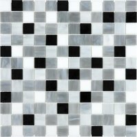 Ornamental Glass 1" x 1" Mosaic-Arabescato