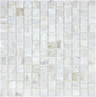 Ornamental Glass 1" x 1" Mosaic-Calacatta