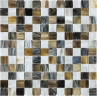 Ornamental Glass 1" x 1" Mosaic-Corallo