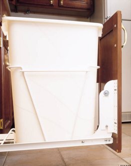 Rev-A-Shelf RV DM KIT 6 Way Adjustable Door Mount Kit For Pull-Out Hamper - White