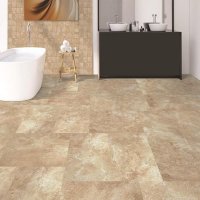 SAN PAULO 13" x 13" Glazed Porcelain Wood Look Floor Tile - Almond Roca