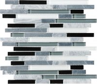 Stone Glass Linear Blend Mosaic-Midnight