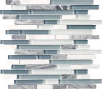 Stone Glass Linear Blend Mosaic-Waterfall