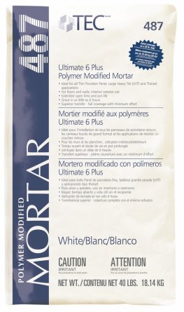 TEC 487 Ultimate 6 Plus Mortar White - 40 Lb. Bag