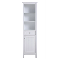 Cunningham Plantation White 19" x 15" x 70" Linen Cabinet - FLVCUNLINENPW