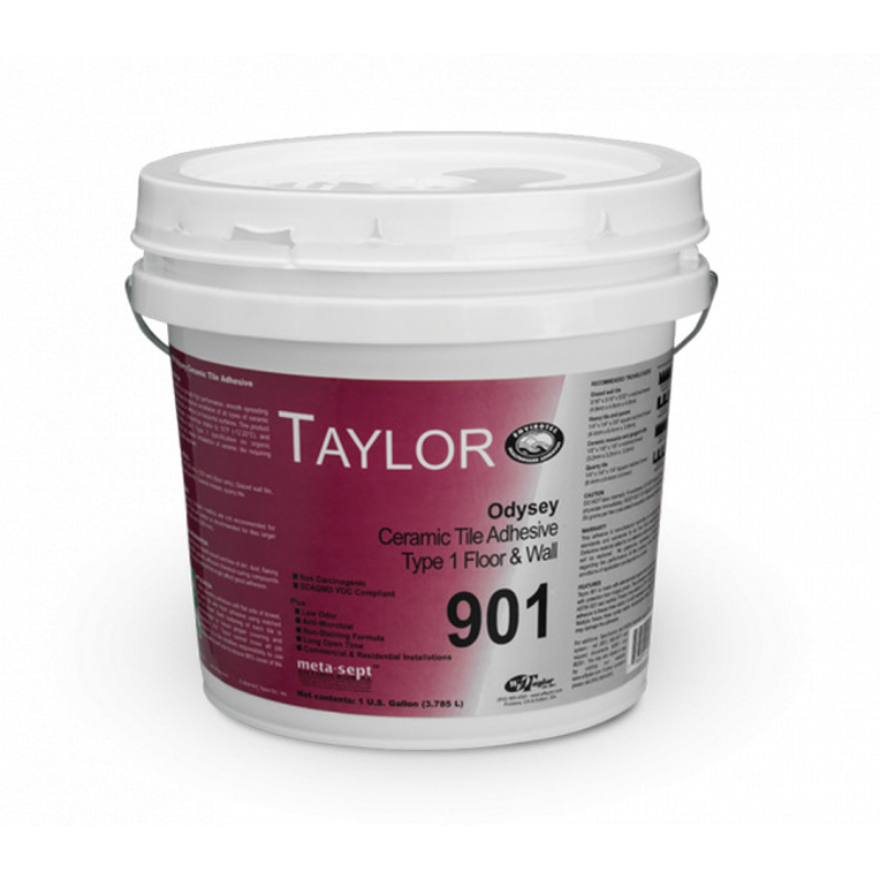 Taylor 901 ODYSSEY Type 1 Premium Ceramic Tile Adhesive - 3.5 Gal. Pail - Click Image to Close