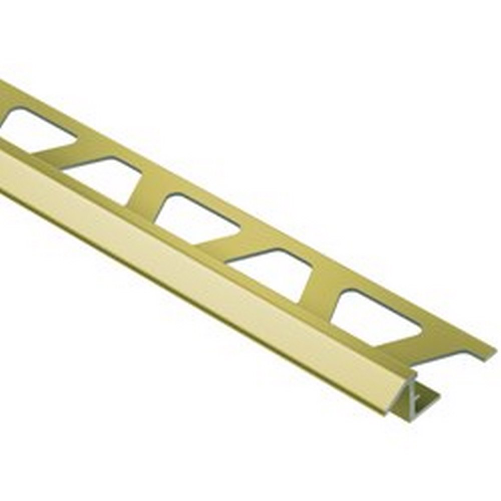 Schluter Reno-TK ATK100-AMB 3/8" Bright Brass Anodized Aluminum Reducer Edge Trim