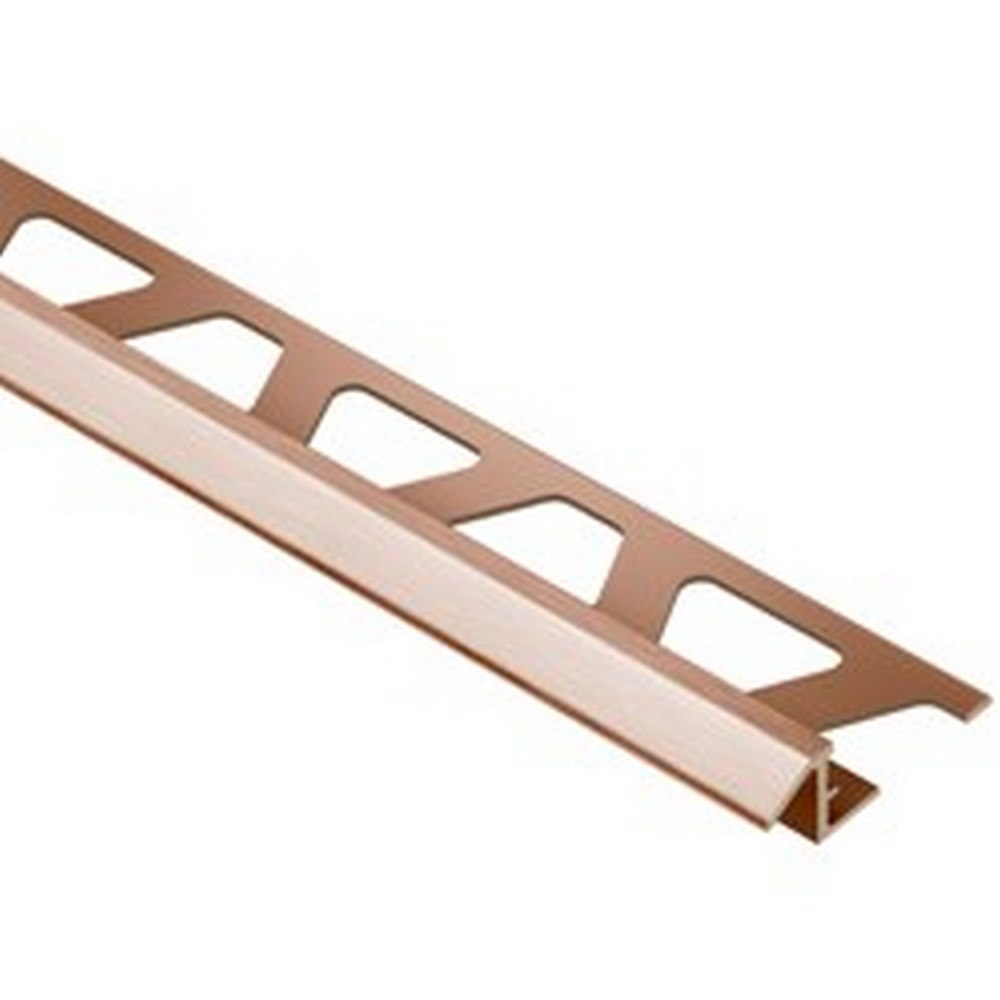 Schluter Reno-TK ATK100-AKGB 3/8" Brushed Copper/Bronze Anodized Aluminum Reducer Edge Trim