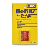 Gundlach 162C-R Red Refill Leads for 1620C Marking Pencil - 6 Per Pack