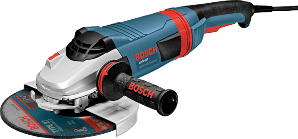 Bosch 1974-8D 7" 15 A High Performance Large Angle Grinder w/No Lock-On Switch