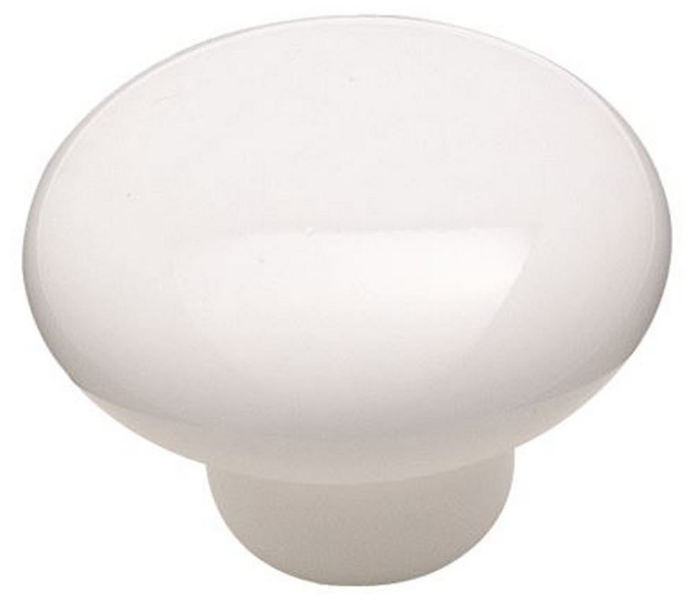 Allison Value 1-1/2" Ceramic Knob - White
