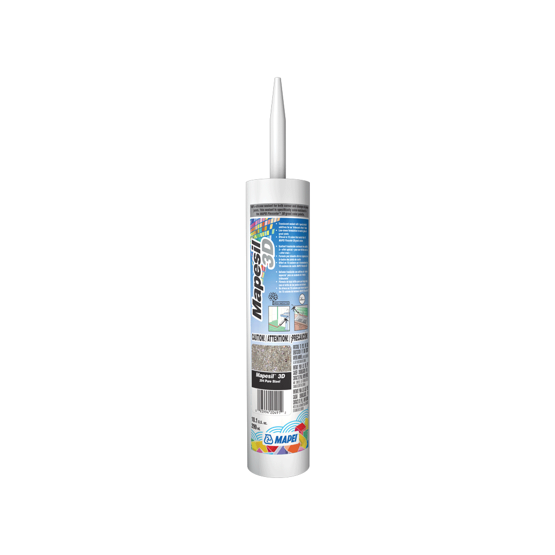 Mapei Mapesil 3D 100%-Silicone Sealant for Corner and Change-of-Plane Joints - 10.1 Oz. Tube
