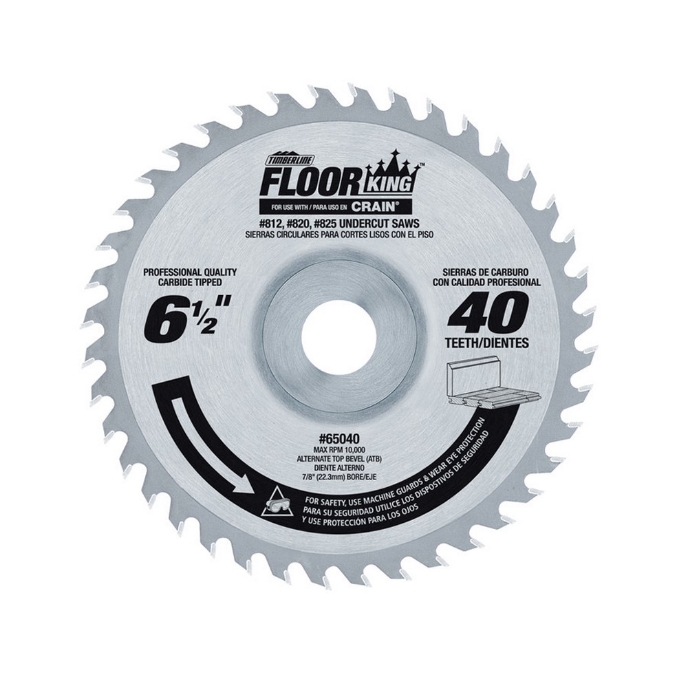 Floor King 65040 40T Carbide-Tipped Blade - Comparable to Crain No. 821