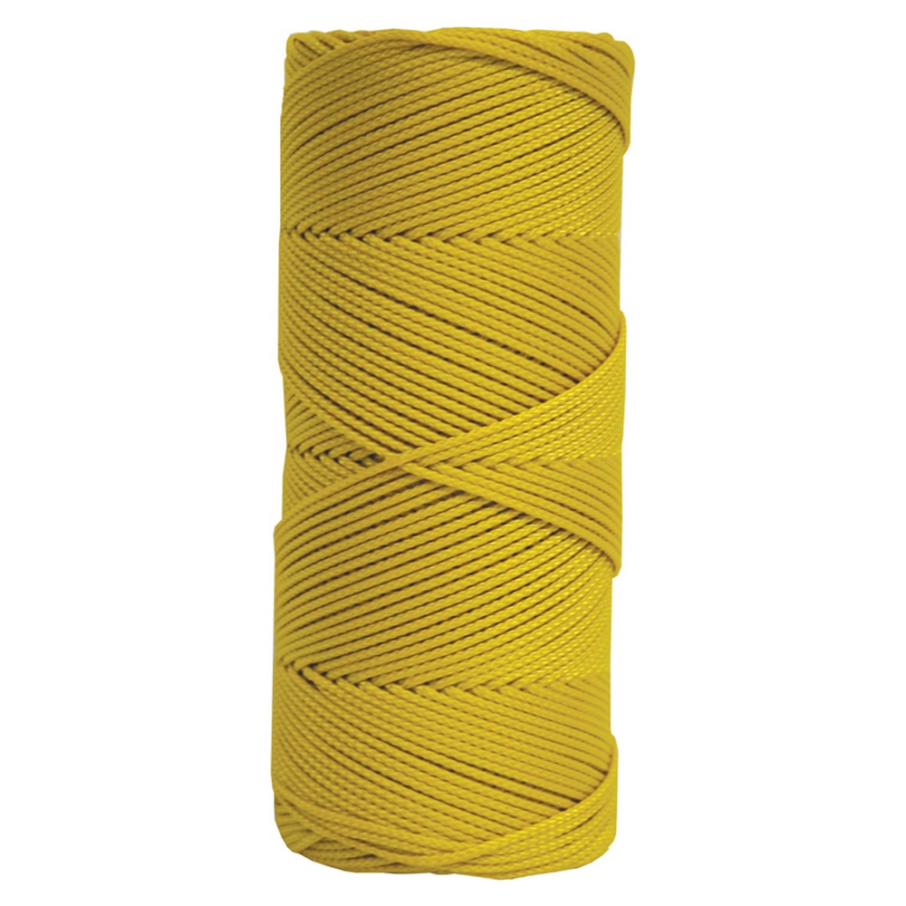 Kraft Tool BC342 Yellow Braided Nylon Mason's Line - 500' Tube