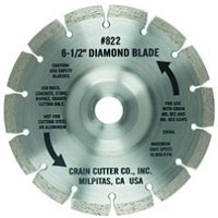 Crain 822 Segmented Diamond Undercut Saw Blade