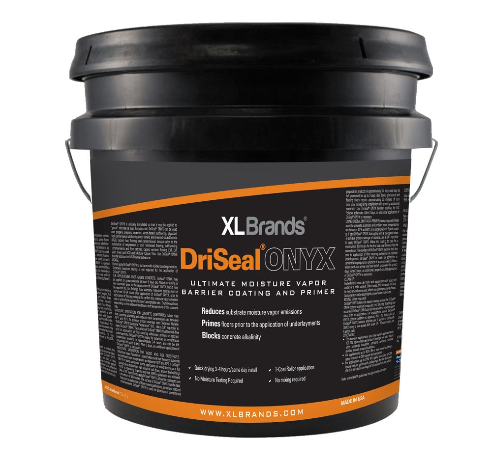 XL Brands DriSeal ONYX Ultimate Moisture-Vapor-Barrier Coating and Primer - 4 Gal Pail
