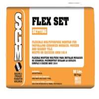 SGM FLXTSW Flex Set Multi Purpose Flexible Latex Portland Cement Mortar White - 50 Lbs.