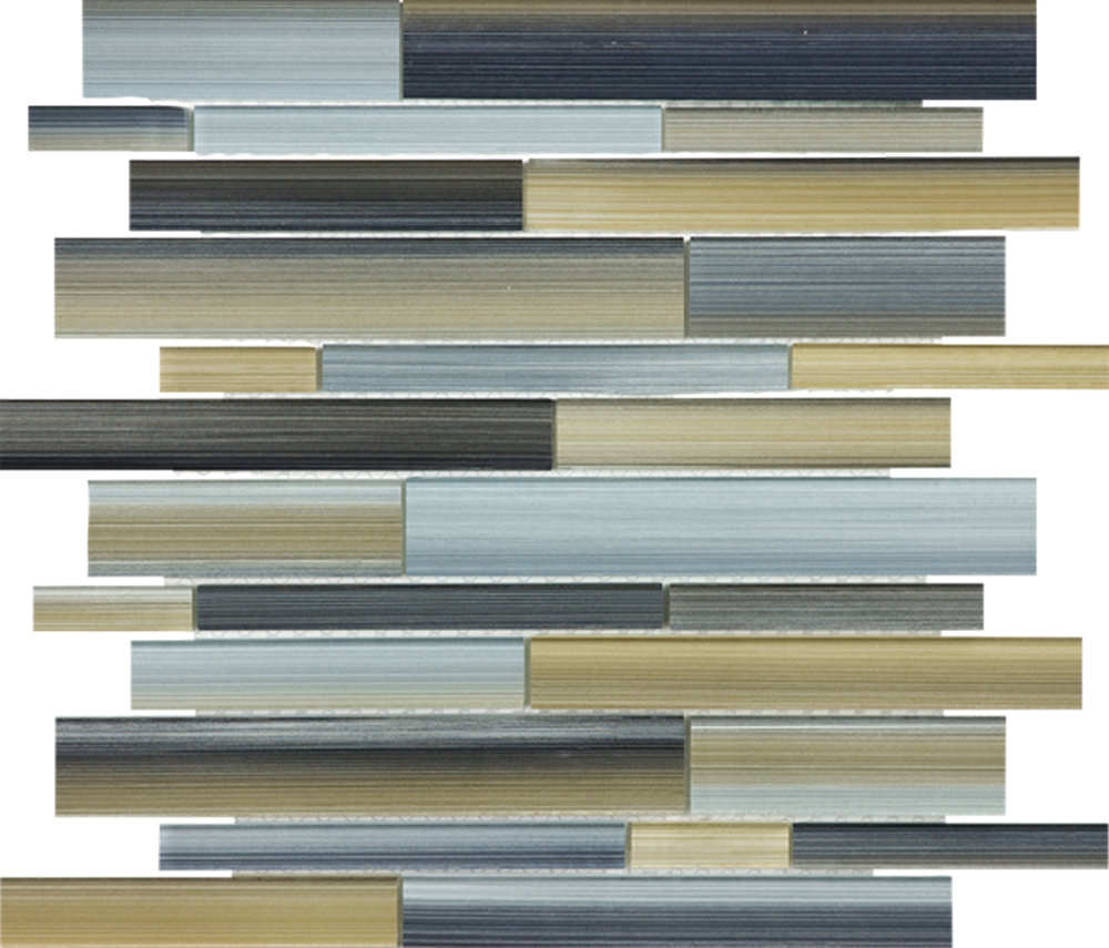 Fused Glass Random Strip Mosaic-Oxide