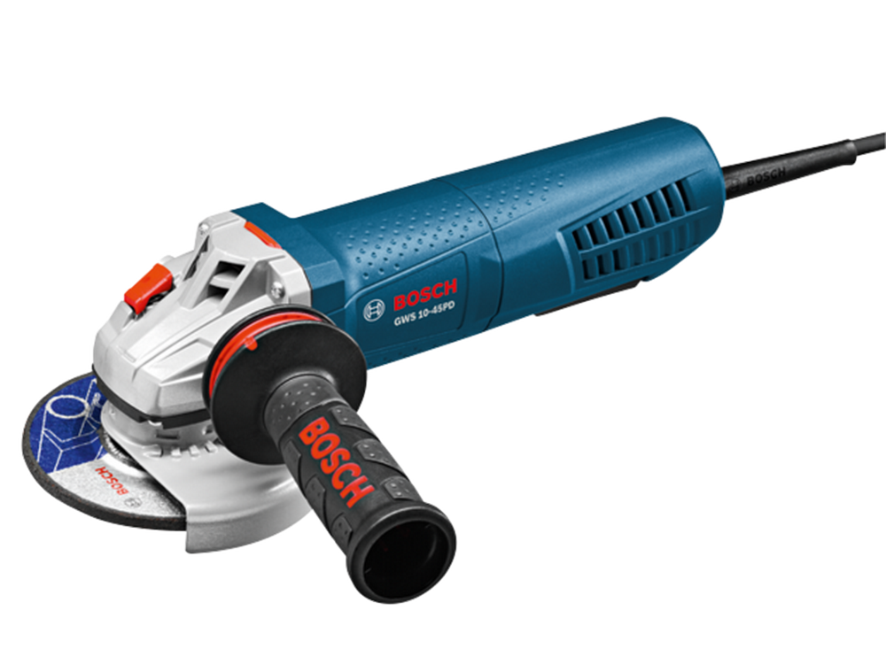 Bosch GWS10-45PD 4-1/2" Angle Grinder w/No-Lock-On Paddle Switch