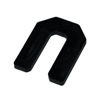Gundlach HTS-316 3/16" Black Horseshoe Tile Spacers - 100 Per Bag
