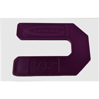 Gundlach HTS-332 3/32" Purple Horseshoe Tile Spacers - 100 Per Bag