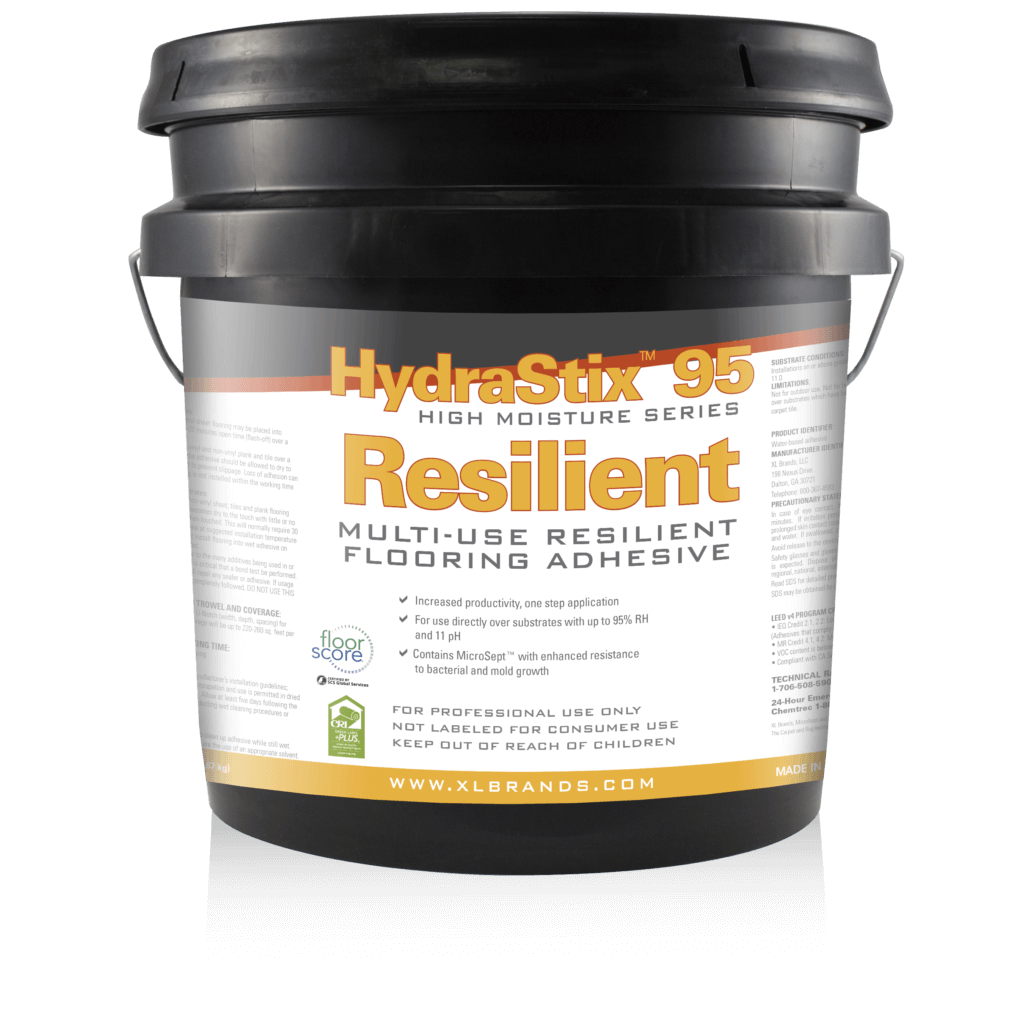 XL Brands HydraStix 95 Resilient Multi-use Resilient Adhesive- 4 Gal. Pail