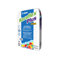 Mapei Keraflex Plus Professional Extra Smooth Large-and-Heavy-Tile Mortar w/ Polymer White - 44 Lb. Bag