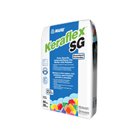 Mapei Keraflex SG Standard Extra Smooth Large-and-Heavy-Tile Mortar w/ Polymer White - 44 Lb. Bag