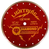 Diamond Professionals LCPW10 Lightning 10" Supreme Wet Saw Blade - Extreme Series