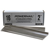 Powernail LSS20016 16 Ga. 2" Stainless Steel Powercleats - 1000 Pack