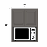 West Point Grey 30" x 30" Microwave Wall Cabinet - WPG-MW3030