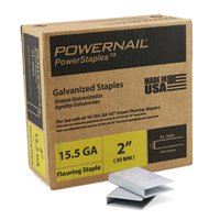 Powernail PS-200 15.5 Gauge 2 Inch Length Hardwood 1/2 Inch Crown Flooring Staples - 5000 Per Box