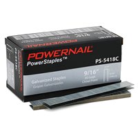 Powernail PS-5418C 9/16" Chisel Point Carpet Staples - 5000 Per Box