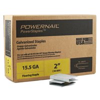 Powernail PS-200 15.5 Gauge 2 Inch Length Hardwood 1/2 Inch Crown Flooring Staples - 7700 Bulk Box