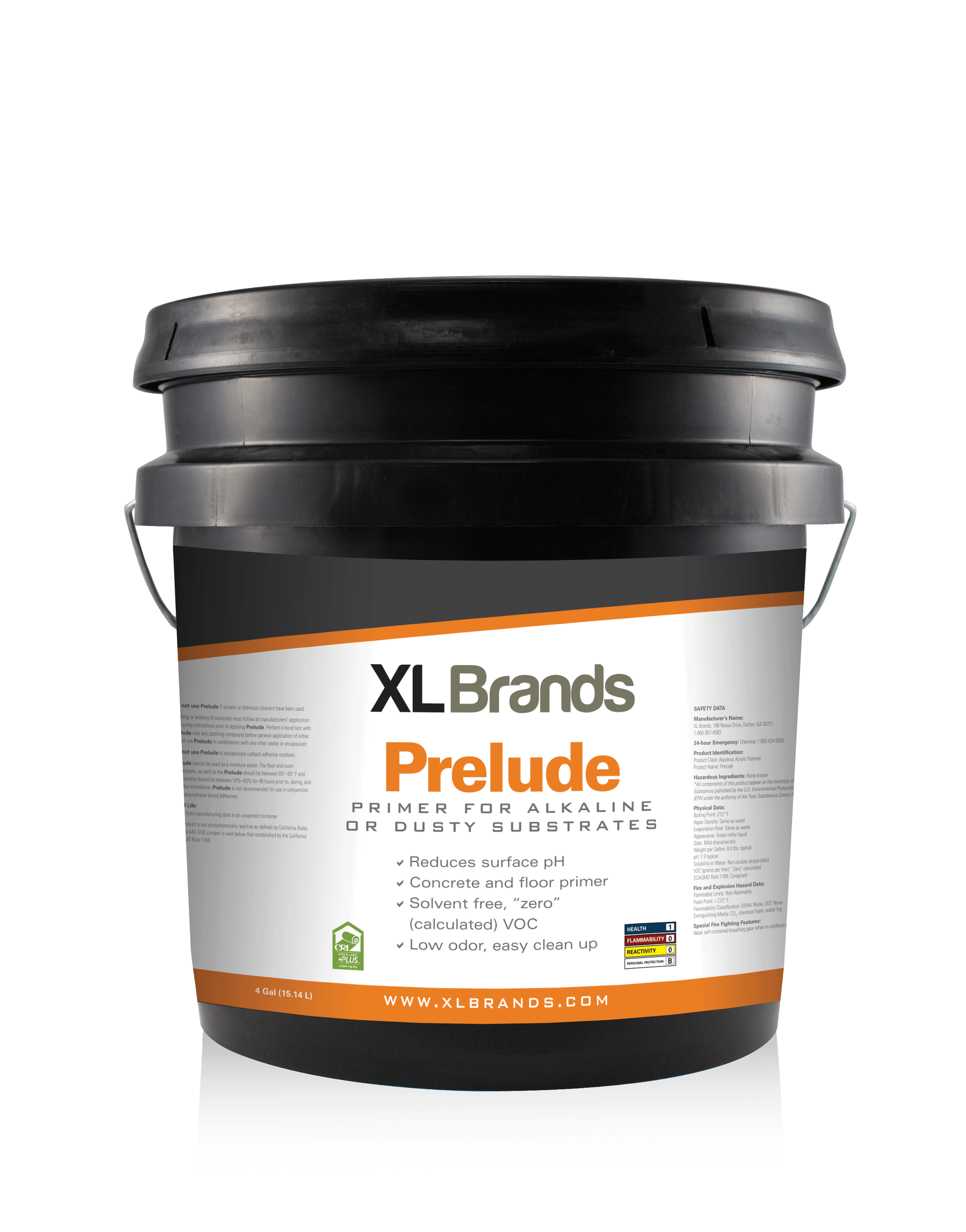 XL Brands Prelude Primer for Alkaline or Porous Substrates - 4 Gal Pail