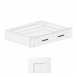 White Shaker 30" Under Counter Knee Drawer - WS-UCD30