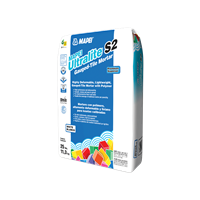 Mapei Ultralite S2 Thin Tile Mortar Premium Highly Deformable Lightweight Thin-Tile Mortar w/ Polymer White - 25 Lb. Bag