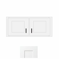 White Shaker 33" x 15" Bridge Wall Cabinet - WS-W3315