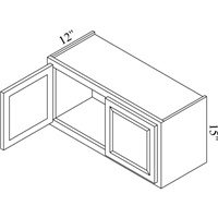 Brae 36" x 15" Bridge Wall Cabinet - BRA-W3615