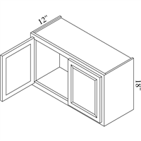 Brae 30" x 18" Bridge Wall Cabinet - BRA-W3018