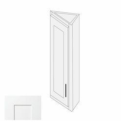 White Shaker 12" x 36" Angle End Wall Cabinet - WS-WCA1236