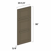 Winchester Grey 96" Tall Matching End Panel - WIN-MTEP96